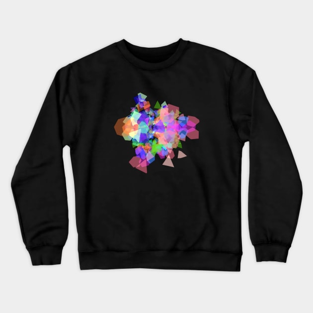 3D VR Rainbow Mandala Sticker #4 Crewneck Sweatshirt by quasicrystals